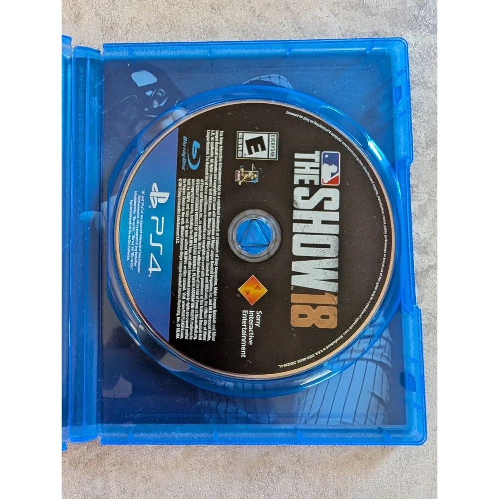 MLB The Show 18 PS4 Tested And Working - Missing Booklet - Baseball Video Game